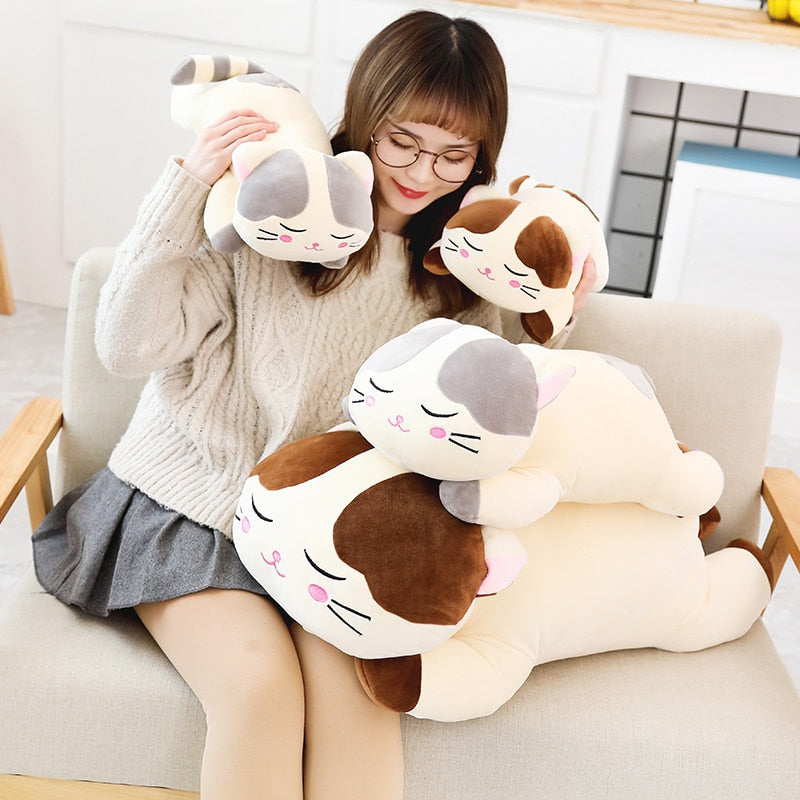 Lazy Cat Plush Toy (2 COLORS) by Subtle Asian Treats