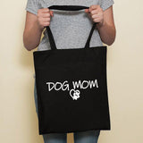 Cute Dog Black Canvas Tote Bag by Dach Everywhere - Vysn