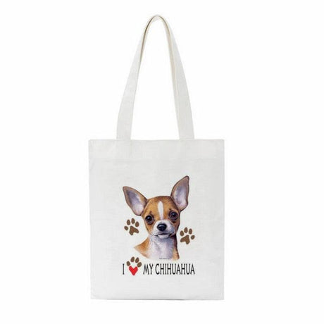 Dachshund Print Reusable Canvas Tote Bags by Dach Everywhere - Vysn