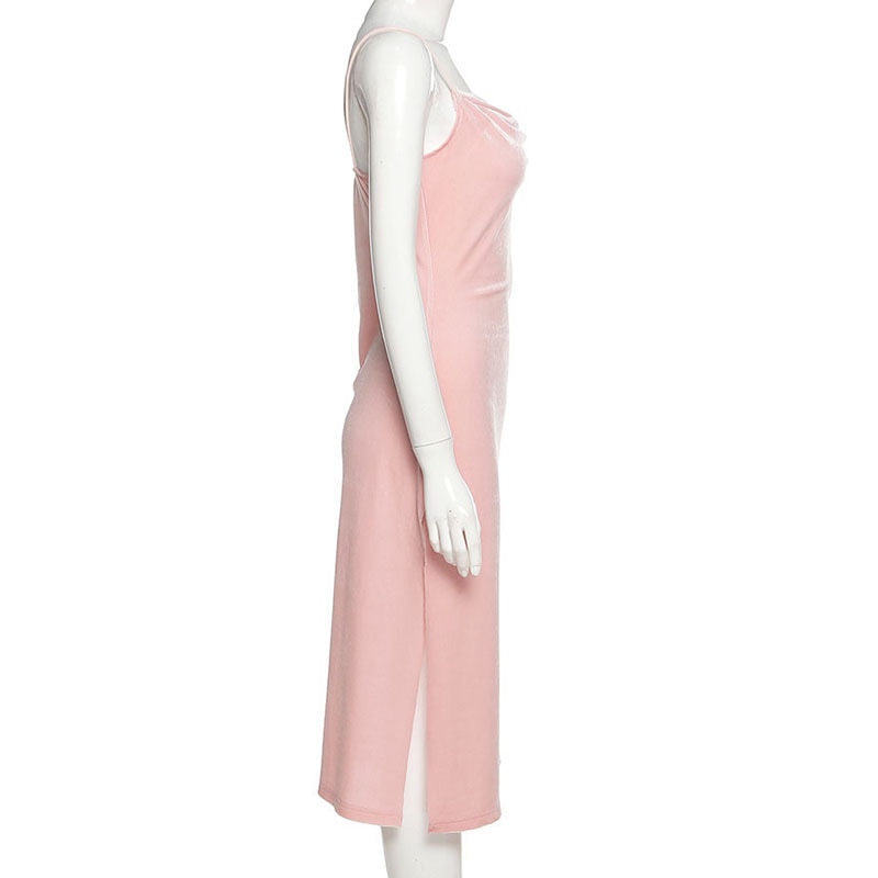 Loose Pink Party Midi Dress by White Market