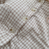 Baby Plaid Graphic Single Breasted Design Thickened Warm Winter Cotton Coat by MyKids-USA™