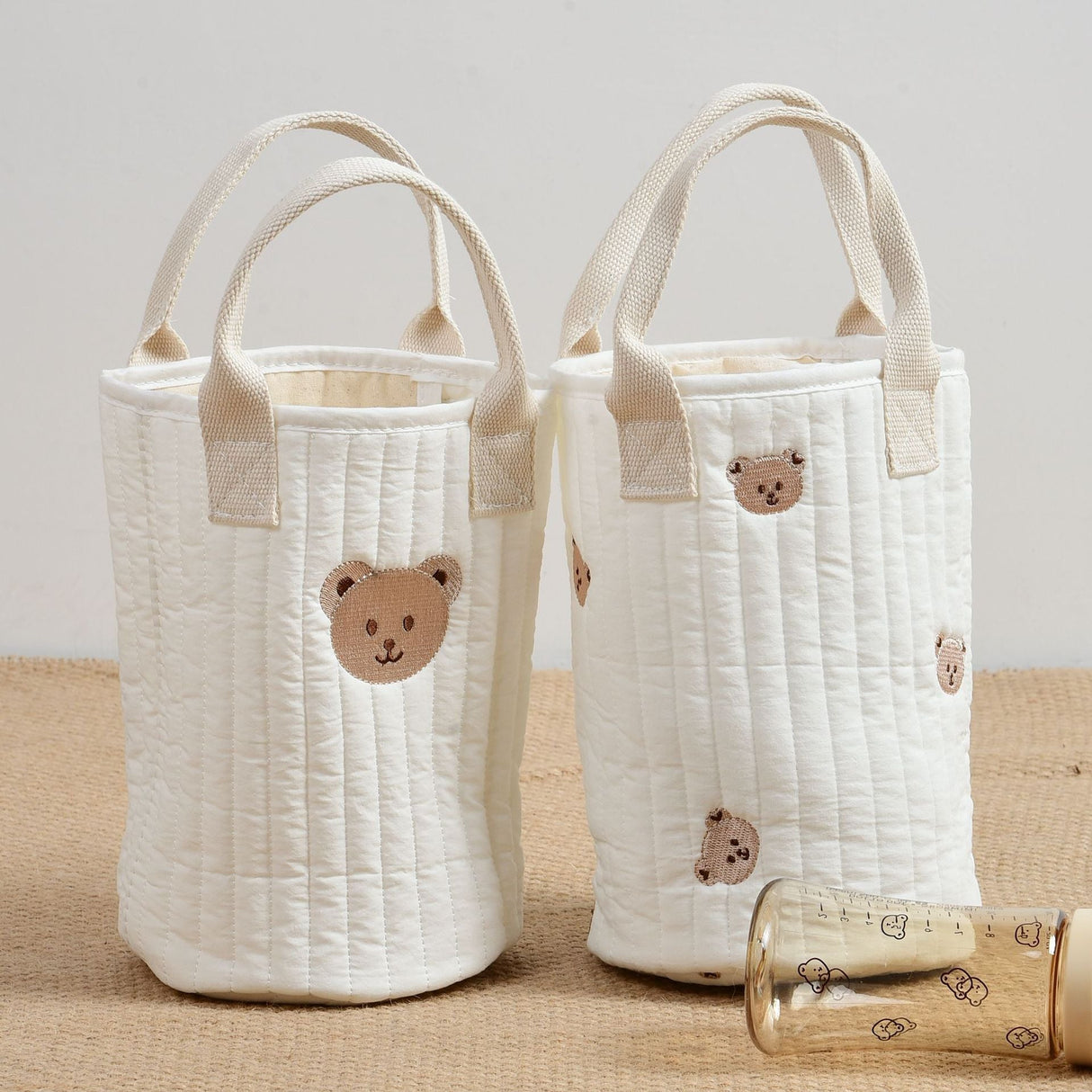 Baby Embroidered Pattern Baby Bottle Storage Mommy Handbag With Compartment by MyKids-USA™