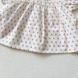 Baby Girl Doll Collar Floral Print Dress Combo Floral Print Shorts In Sets Summer Outfit Wearing by MyKids-USA™