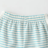 Baby Smiley Patched Pattern Striped Graphic Tee Combo Shorts Sets by MyKids-USA™