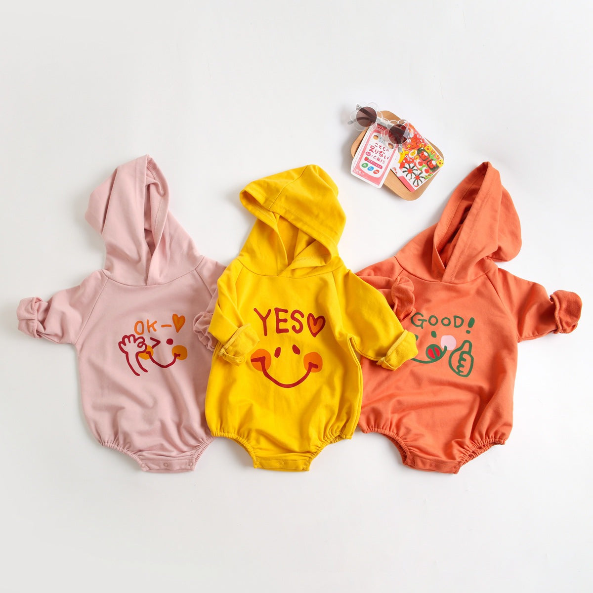 Baby Girl 1pcs Cartoon Pattern Long Sleeved Funny Onesies With Hat by MyKids-USA™