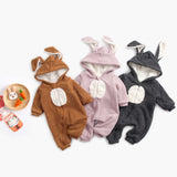 Baby Cartoon Shape Design Soft Fleece Thickened Romper In Autumn & Winter by MyKids-USA™