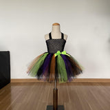 Children’s Halloween Little Witch Costume Mesh Tutu Dress & Hat by MyKids-USA™ - Vysn