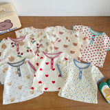 Baby Print Pattern T-Shirt Combo Shorts In Summer Sets by MyKids-USA™