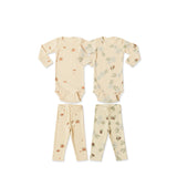 Baby Girl Floral Pattern Cotton Onesies With Pant 1 Pieces Sets by MyKids-USA™