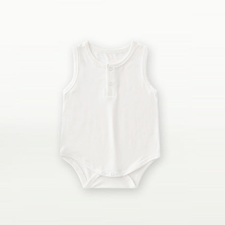 Baby Unisex Solid Color Sleeveless Summer Onesies by MyKids-USA™