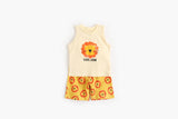 Baby Boy And Girl Animal Tiger Print Sleeveless Top Combo Shorts  Sets by MyKids-USA™