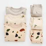 Baby 1pcs Print Pattern Tops Combo Trousers Underwear Cotton 2 Pieces Sets by MyKids-USA™