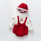 Baby False Pieces Design Bow Patched Design Long Sleeve Onesies by MyKids-USA™