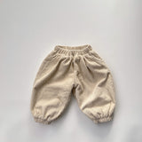 Baby Solid Color Corduroy Fabric Loose Lantern Pants In Autumn by MyKids-USA™