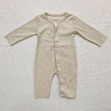 Baby Solid Color Pit Strip Fabric Long Sleeve Onesie Or Jumpsuit (Without Hat) by MyKids-USA™