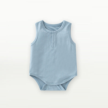 Baby Unisex Solid Color Sleeveless Summer Onesies by MyKids-USA™