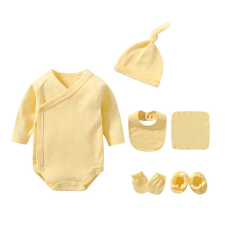 Newborn Solid Color Cotton Bodysuit Thin Style Sets by MyKids-USA™