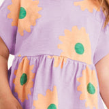 Baby Girl Flower Graphic Short Sleeve Summer Sets by MyKids-USA™