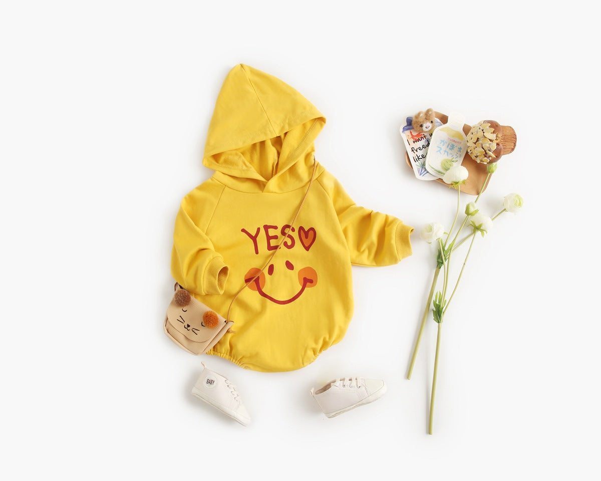 Baby Girl 1pcs Cartoon Pattern Long Sleeved Funny Onesies With Hat by MyKids-USA™