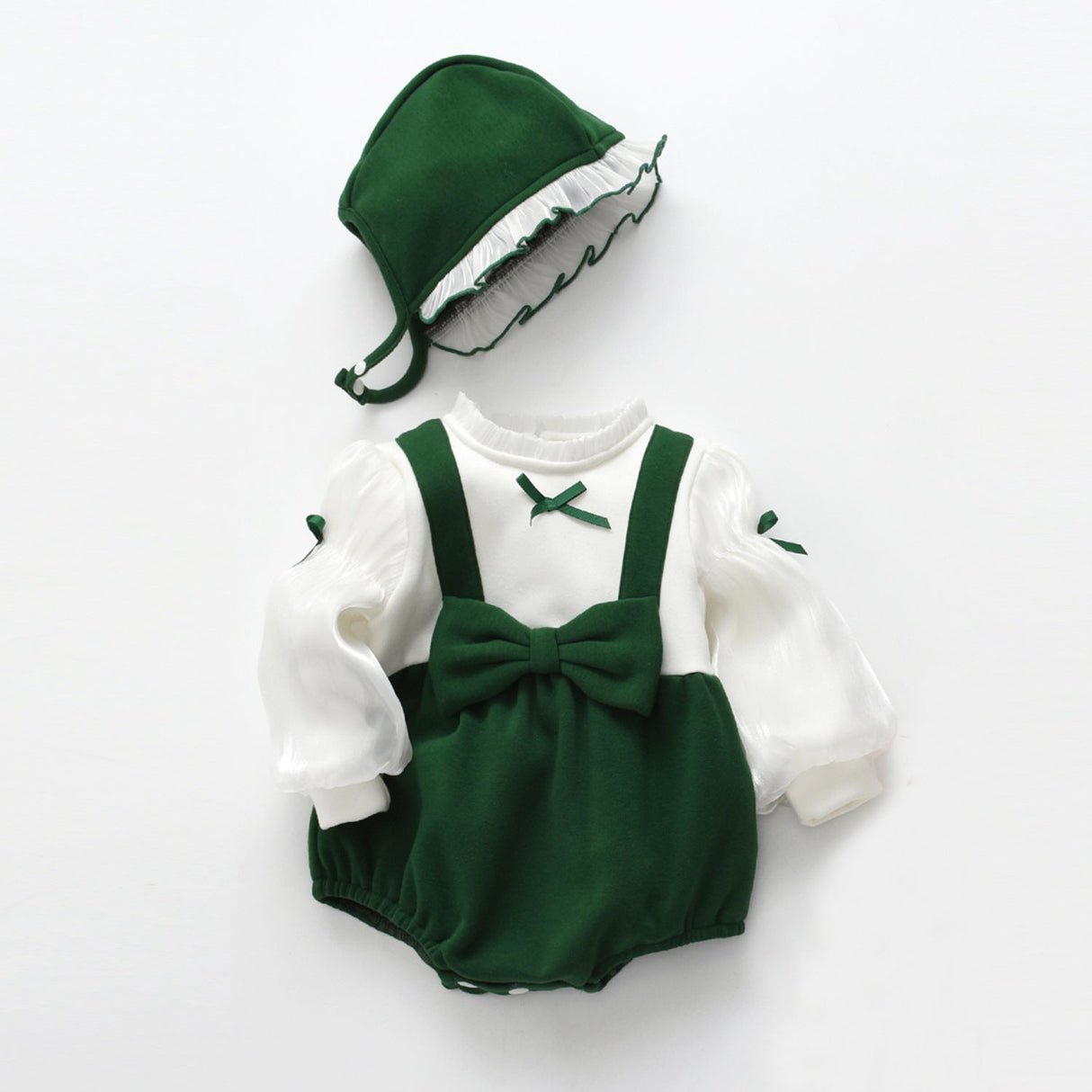 Baby False Pieces Design Bow Patched Design Long Sleeve Onesies by MyKids-USA™