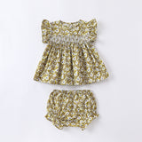 Baby Floral Pattern Soft Cotton Summer Outfits by MyKids-USA™