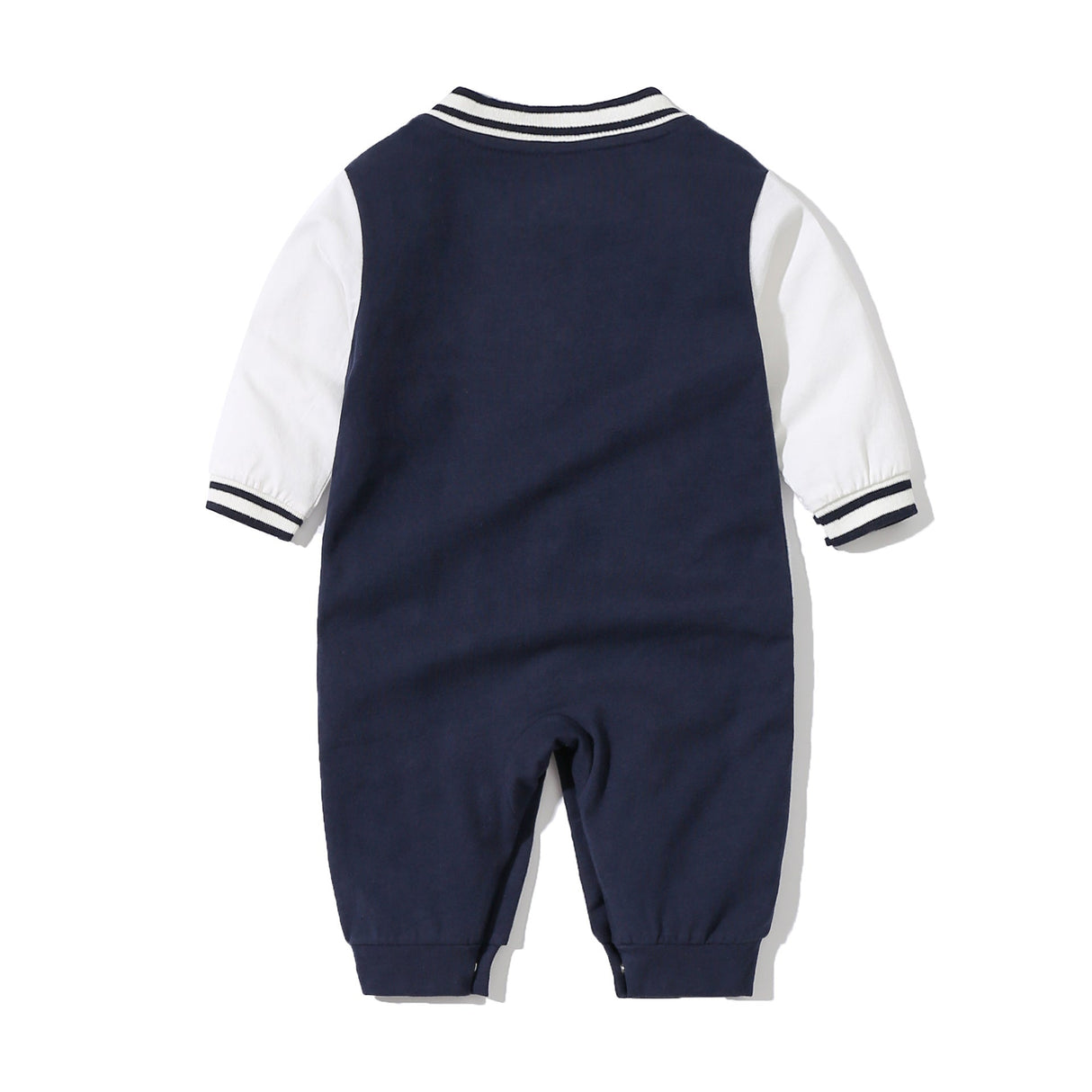 Baby Letter Embroidered Pattern Long Sleeves Baseball Rompers by MyKids-USA™