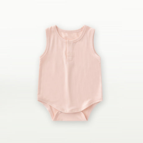 Baby Unisex Solid Color Sleeveless Summer Onesies by MyKids-USA™