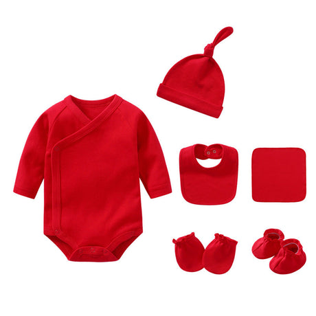 Newborn Solid Color Cotton Bodysuit Thin Style Sets by MyKids-USA™