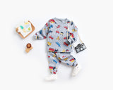 Baby 2pcs Cartoon Graphic Soft Cotton Shirt Combo Pants Sets Tracksuit by MyKids-USA™