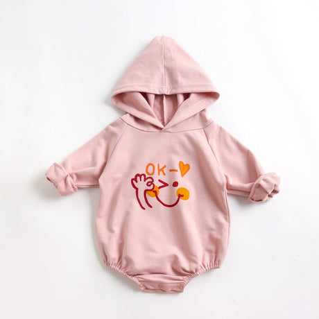 Baby Girl 1pcs Cartoon Pattern Long Sleeved Funny Onesies With Hat by MyKids-USA™