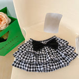 Baby Girl Solid Blouses Plaid Pattern Princess Skirt Sets by MyKids-USA™