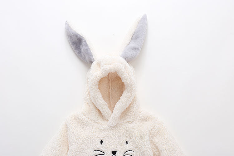 Baby Embroidered Pattern Rabbit Ear Design Thickened Onesies Bodysuit by MyKids-USA™