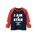 Baby Slogan Print Pattern Color Matching Design Long Sleeve Shirt by MyKids-USA™