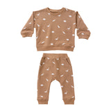 Baby Western Print Pattern Long Sleeve Casual Hoodie Sets Home Clothes by MyKids-USA™