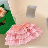 Baby Girl Solid Blouses Plaid Pattern Princess Skirt Sets by MyKids-USA™