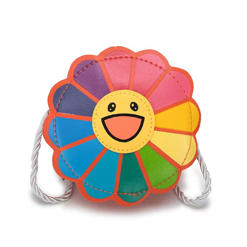 Children Kids Cartoon Sunflower Pattern Round Shape Small Satchel by MyKids-USA™