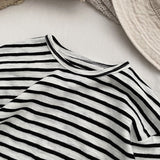 Baby Striped Graphic Long Sleeve Soft Cotton Loose Shirt by MyKids-USA™