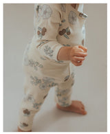 Baby Girl Floral Pattern Cotton Onesies With Pant 1 Pieces Sets by MyKids-USA™