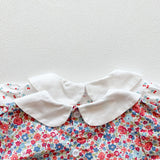 Baby Girl Doll Collar Floral Print Dress Combo Floral Print Shorts In Sets Summer Outfit Wearing by MyKids-USA™