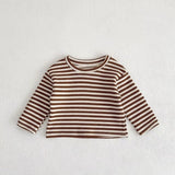 Baby Striped Shirt Combo Corduroy Fabric Cartoon Bear Embroidered Vest Bodysuit 2 Pieces Sets by MyKids-USA™