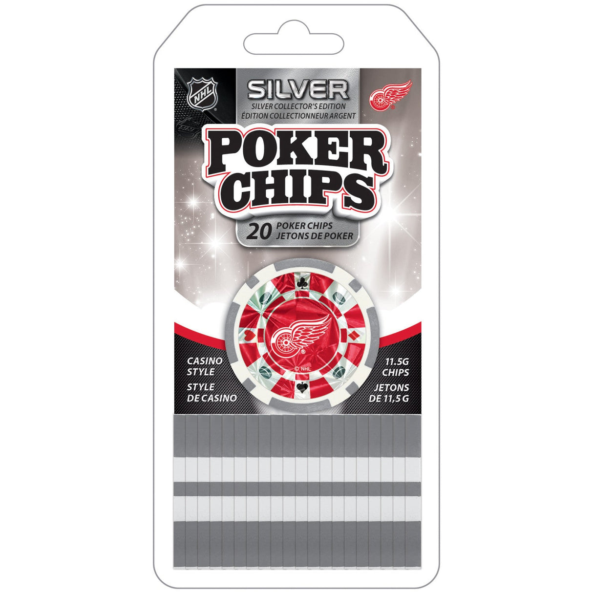 Detroit Red Wings 20 Piece Poker Chips by MasterPieces Puzzle Company INC