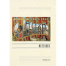 Vintage Lined Notebook Greetings from Santa Cruz, California, Redwoods