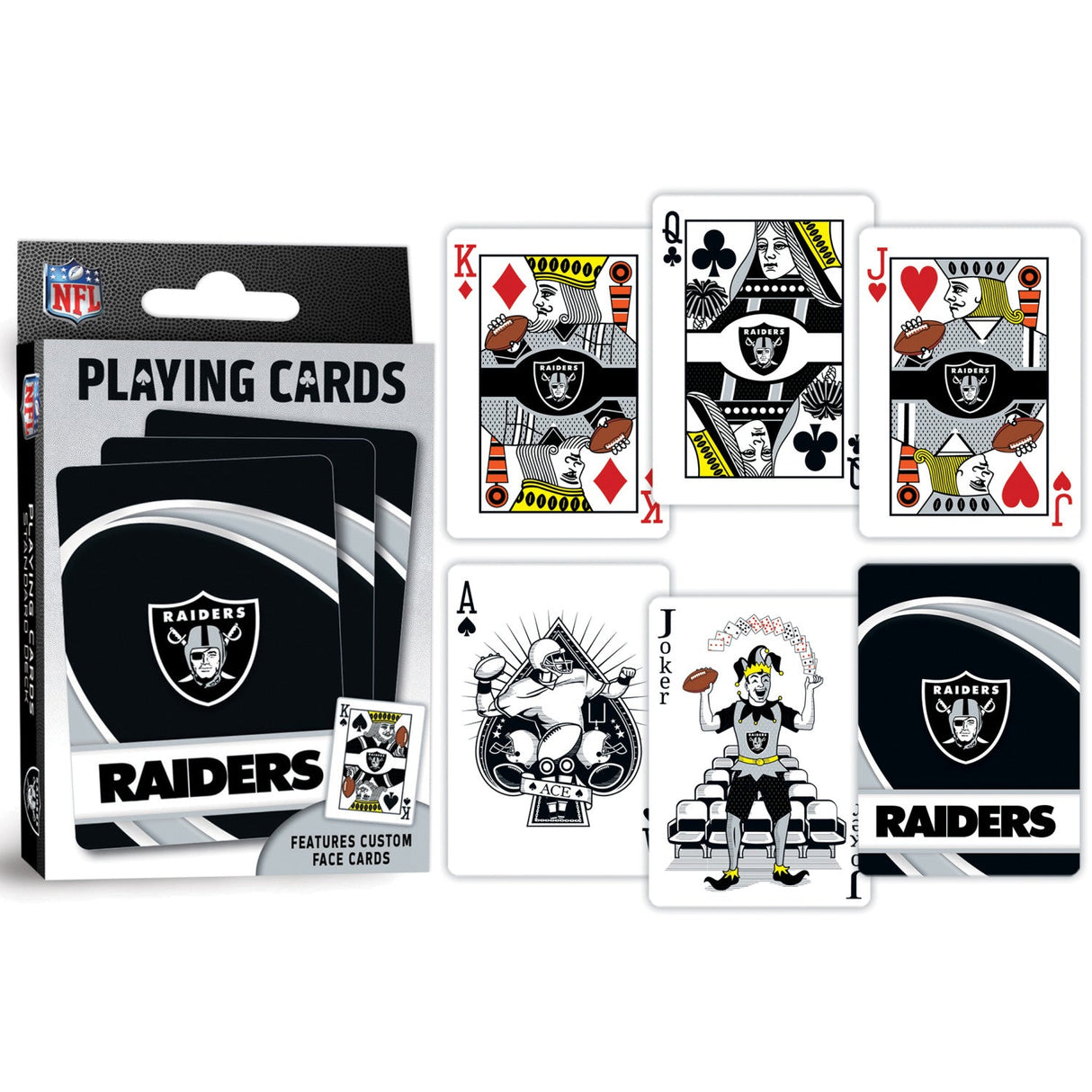 Las Vegas Raiders Playing Cards - 54 Card Deck by MasterPieces Puzzle Company INC