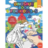 Dinosaur Book for Kids 3-5: Handwriting Practice Workbook for Preschool and Kindergarten, Tracing Letters and Numbers, Giftidea for Boys