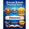 3 Delaware DeSSA Grade 3 Math Practice Tests: Full-Length Test Prep with Detailed Answer Explanations