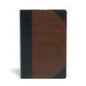 KJV Large Print Personal Size Reference Bible, Brown/Black Leathertouch Indexed