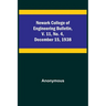 Newark College of Engineering Bulletin, v. 11, No. 4, December 15, 1938
