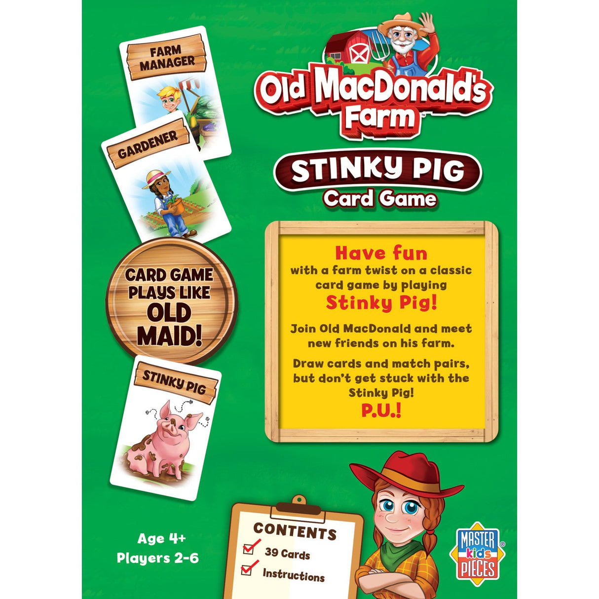 Old MacDonald's Farm - Stinky Pig Card Game by MasterPieces Puzzle Company INC