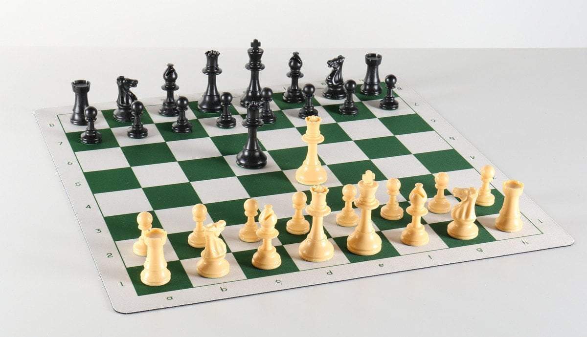 Quality Club Chess Set on Flex Pad Board by Chess House