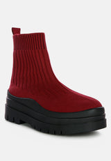 quavo knitted platform chunky boots by London Rag